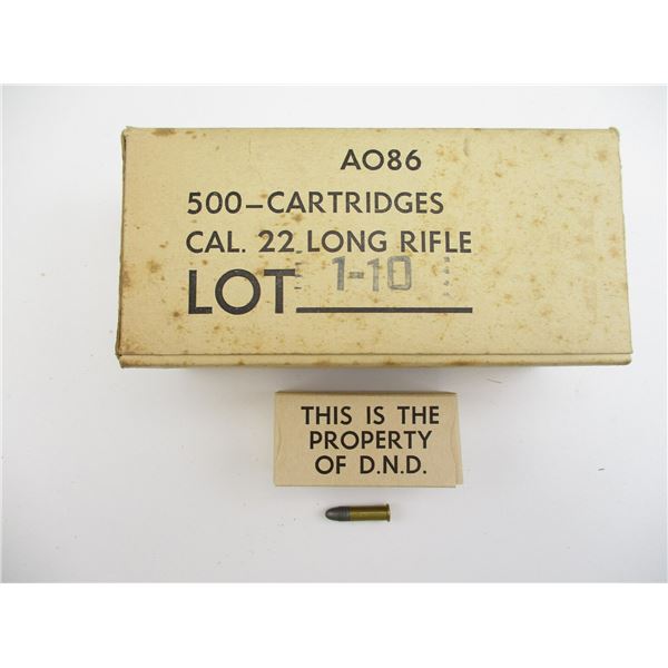 MILITARY .22 LONG RIFLE AMMO