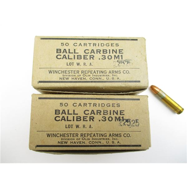 MILITARY .30 M1 CARBINE AMMO LOT