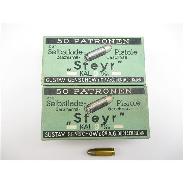 MILITARY GECO 9MM STEYR AMMO LOT