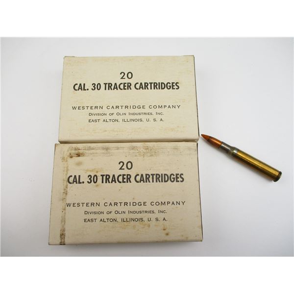 MILITARY .30 TRACER AMMO LOT