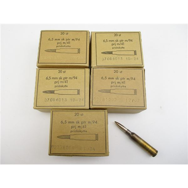 MILITARY 6.5X55 SWEDISH AMMO LOT