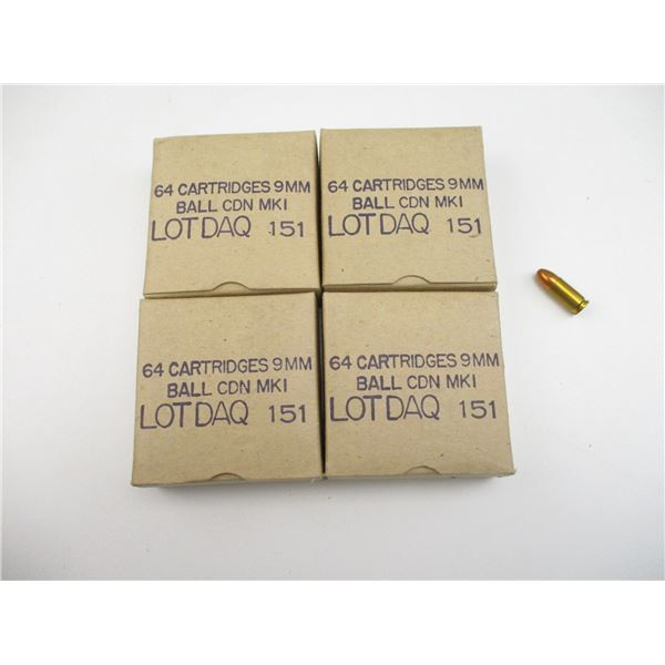 MILITARY CDN 9MM LUGER AMMO LOT