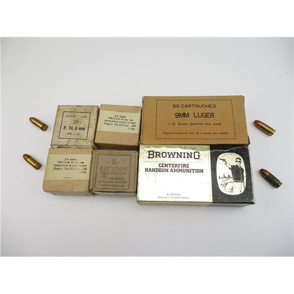 MILITARY 9MM LUGER AMMO LOT