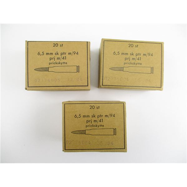 MILITARY 6.5X55 SWEDISH AMMO