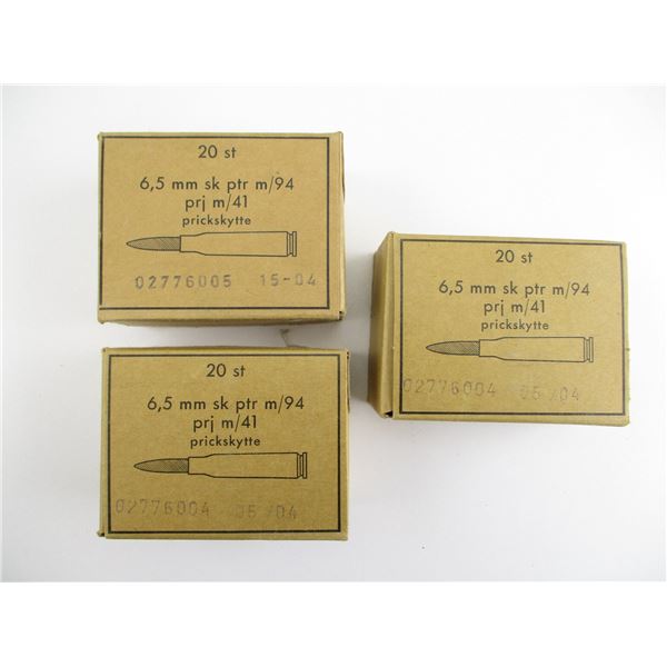 MILITARY 6.5X55 SWEDISH AMMO