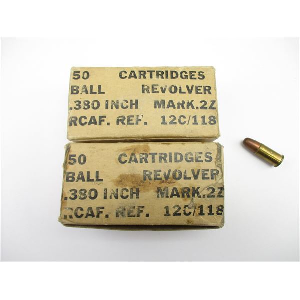 MILITARY RCAF .380 REVOLVER AMMO