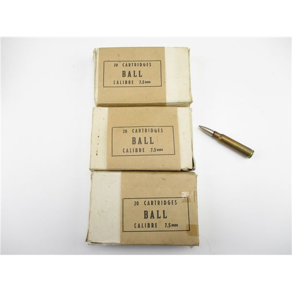 MILITARY 7.5MM BALL AMMO