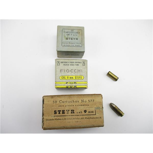 MILITARY ASSORTED 9MM STEYR AMMO