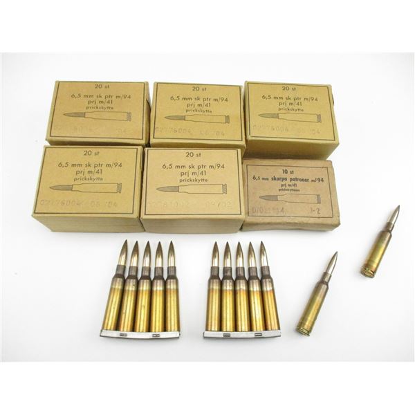 MILITARY SWEDISH 6.5X55MM AMMO