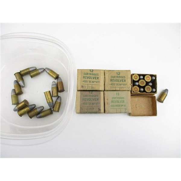 MILITARY .455 WEBLEY AMMO