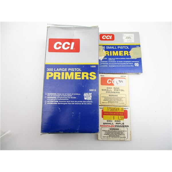 CCI ASSORTED PRIMERS LOT