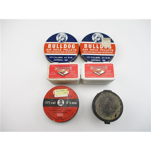 ASSORTED PELLETS LOT