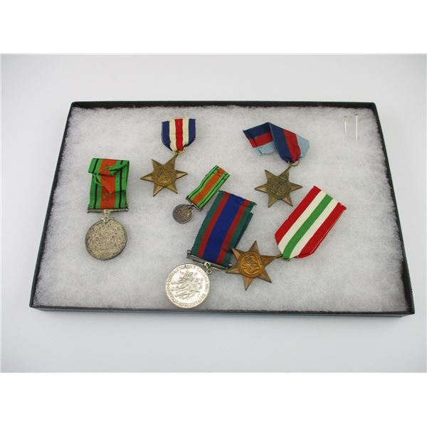 WWII CANADIAN / BRITISH MEDAL LOT