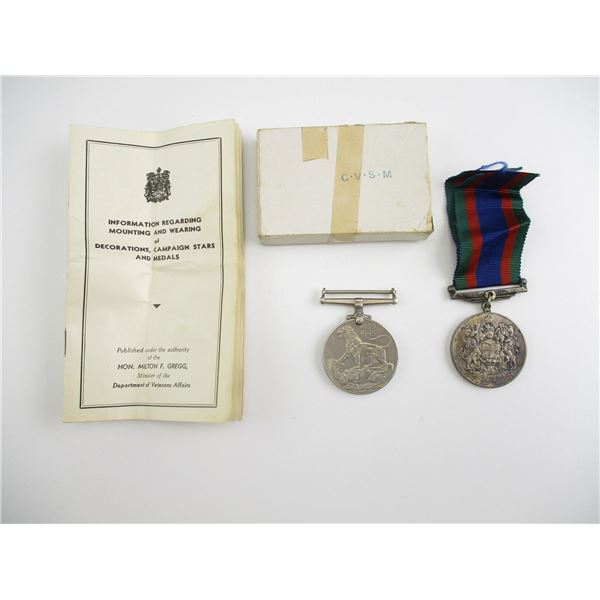 WWII CANADIAN / BRITISH MEDAL LOT