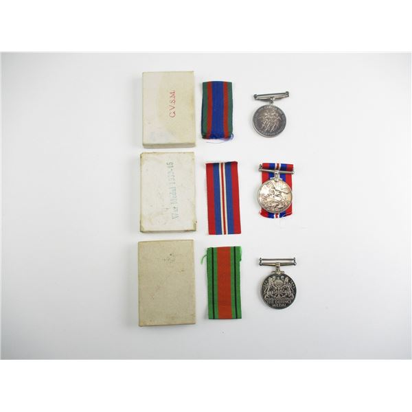 WWII CANADIAN / BRITISH MEDAL LOT