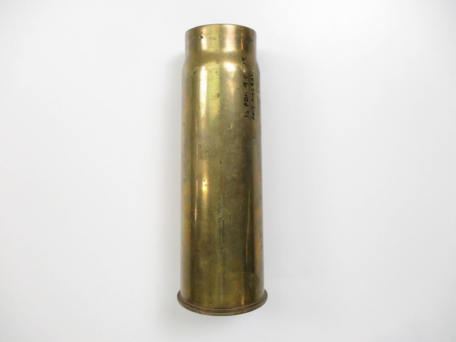 WWI BRITISH MILITARY 13-PDR SHELL CASING