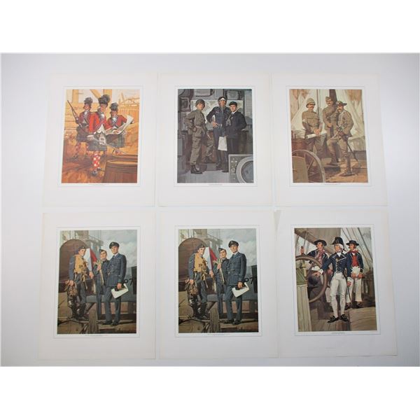 ASSORTED MILITARIA PRINT LOT