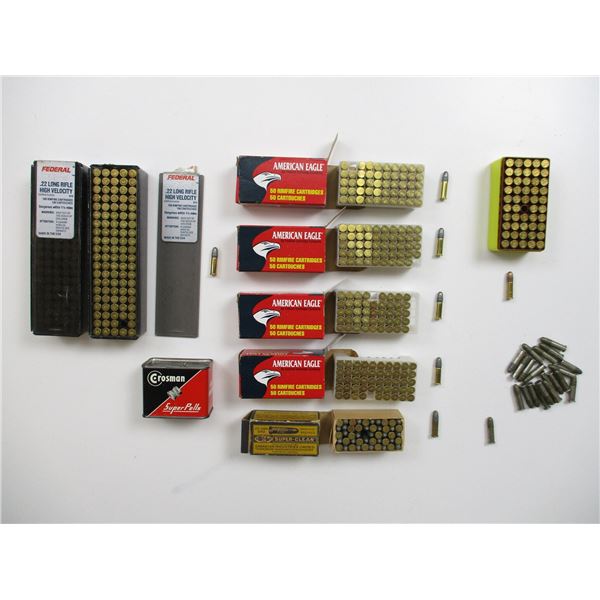 ASSORTED .22 LONG RIFLE AMMO