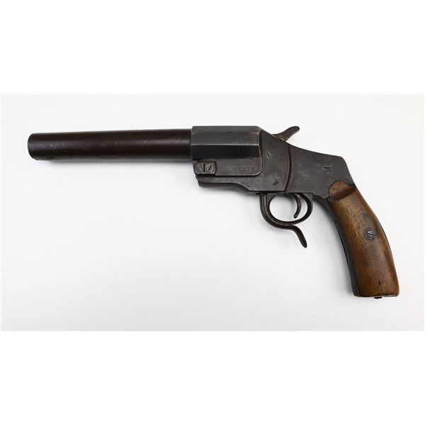 4/10, WWI GERMAN, MODEL: HEBL FLARE GUN, CALIBER:26.5MM