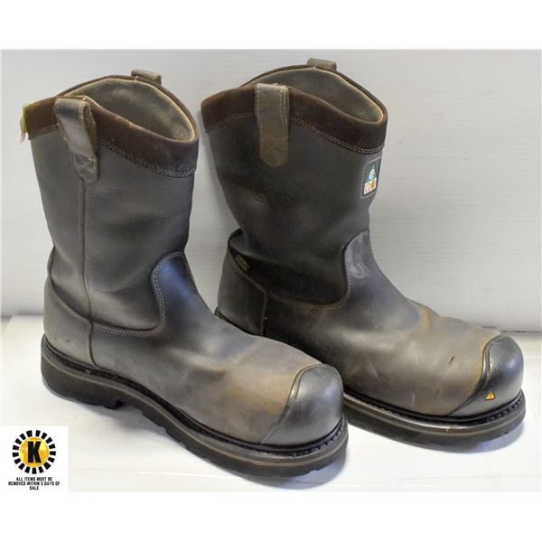 KEEN STEEL TOE BOOTS SIZE 11-ESTATE