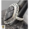 #392-NATURAL TOURMALINE (RAW) RING SIZE 10