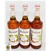 Image 1 : LOT OF 2 MONIN HAZELNUT + 1 GINGERBREAD SYRUPS