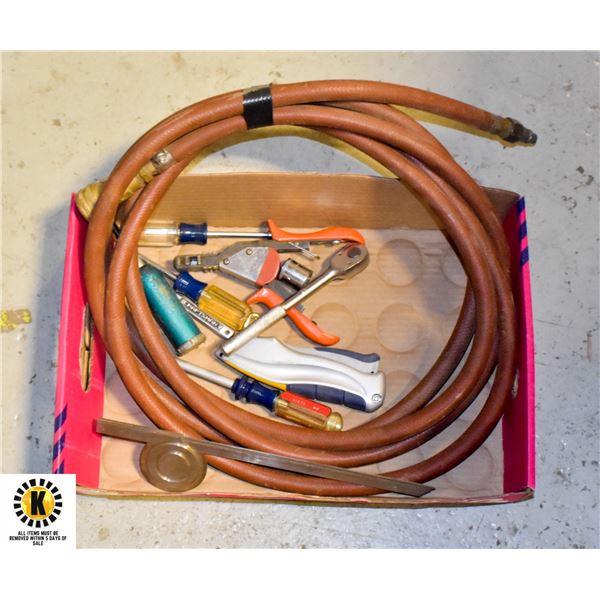 FLAT OF TOOLS & AN AIR LINE