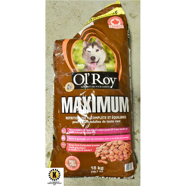 18KG BAG OF OL'ROY DOG FOOD