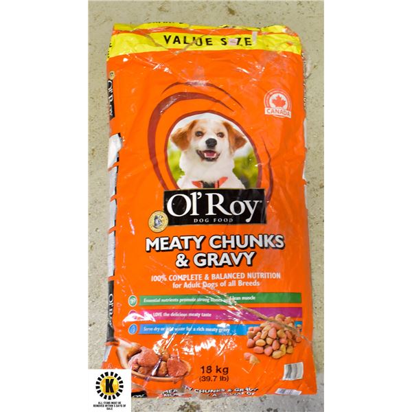 18KG BAG OF OL'ROY DOG FOOD