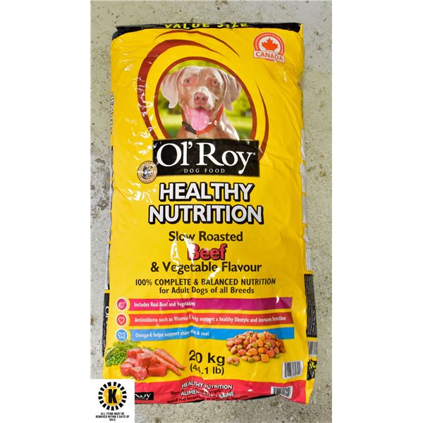 20KG BAG OF OL'ROY DOG FOOD