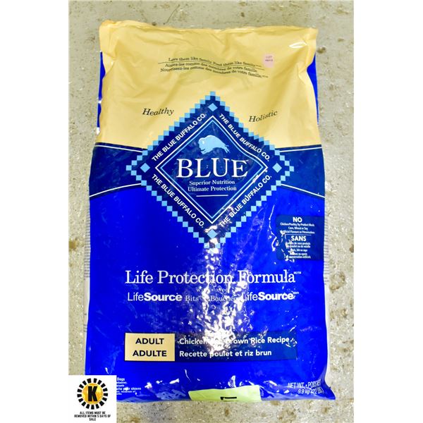 9.9KG BAG OF BLUE BUFFALO DOG FOOD