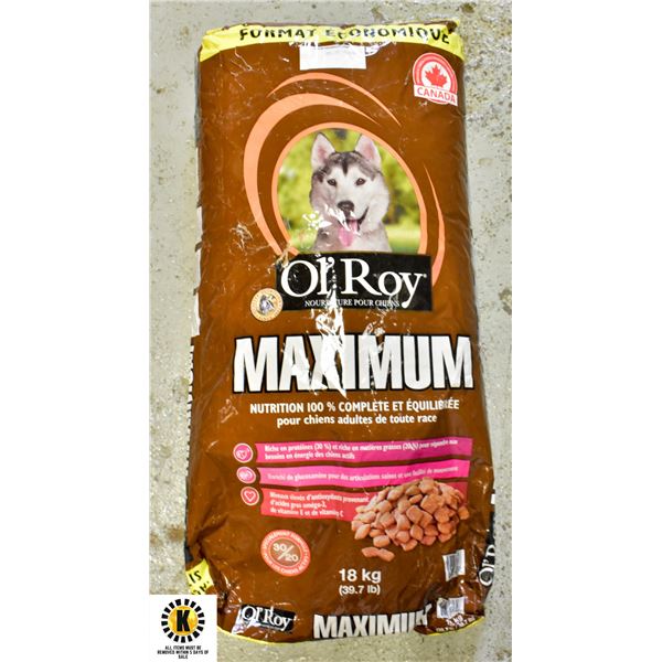 18KG BAG OF OL'ROY DOG FOOD