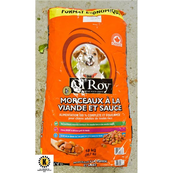 18KG BAG OF OL'ROY DOG FOOD