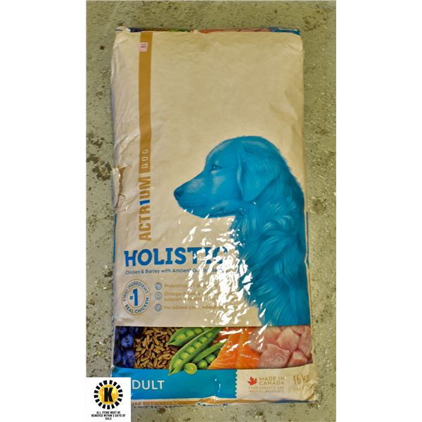 16KG BAG OF ACTR1UM HOLISTIC DOG FOOD