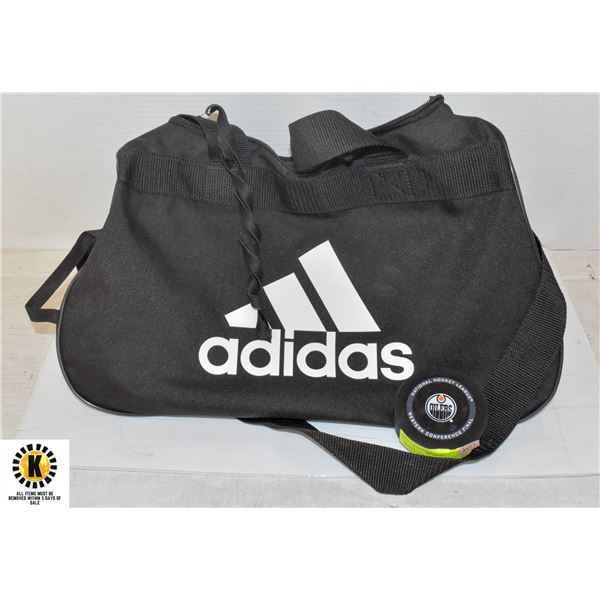 ADIDAS NHL DUFFEL BAG WITH OILERS WESTERN