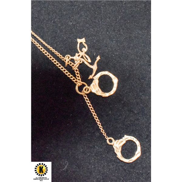 GOLD CHAIN WITH CHARMS (PLAYBOY