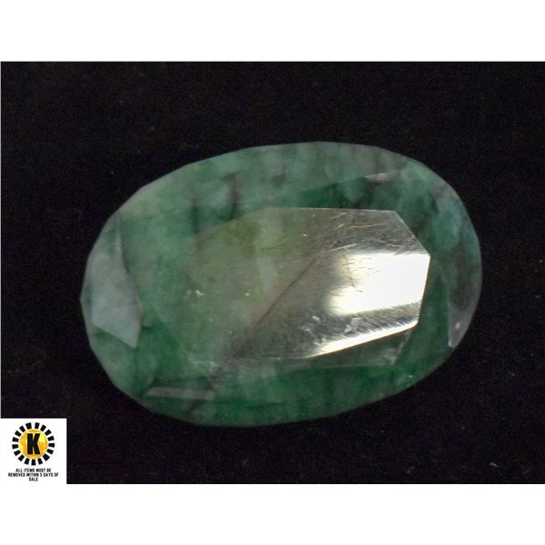 30)  HUGE 404.5 CT NATURAL OVAL EMERALD