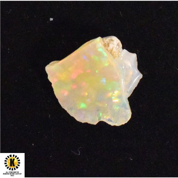 28)  NATURAL 7 CT ETHIOPIAN FIRE OPAL, ROUGH