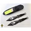 Image 1 : SET OF 2 THROWING KNIVES IN SHEATH