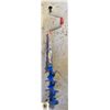 Image 1 : HAND ICE AUGER 6 INCH WITH ICE FISHING TIP-UP