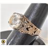 Image 2 : .925 STERLING SILVER RING SIZE 5 WHITE TOPAZ +