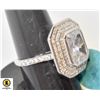 Image 2 : NEW .925 STERLING SILVER RING SIZE 6 WITH LARGE