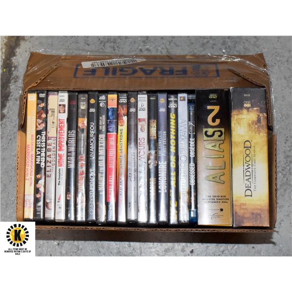 LOT OF 56 DVD?S ASSORTED TITLES