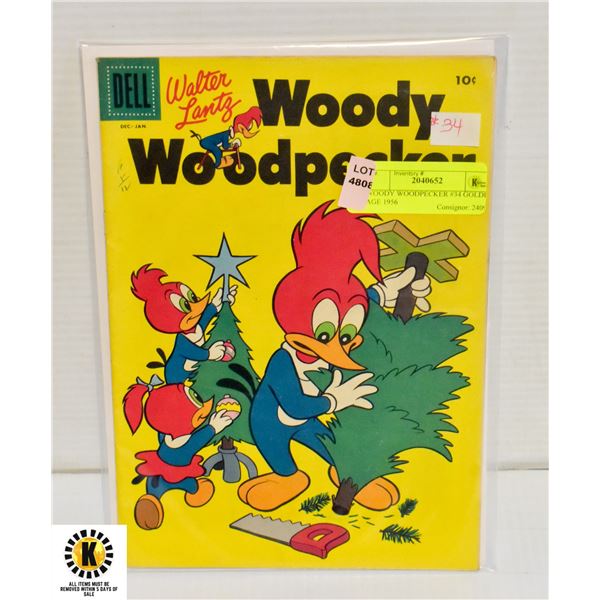 WOODY WOODPECKER #34 GOLDEN AGE 1956