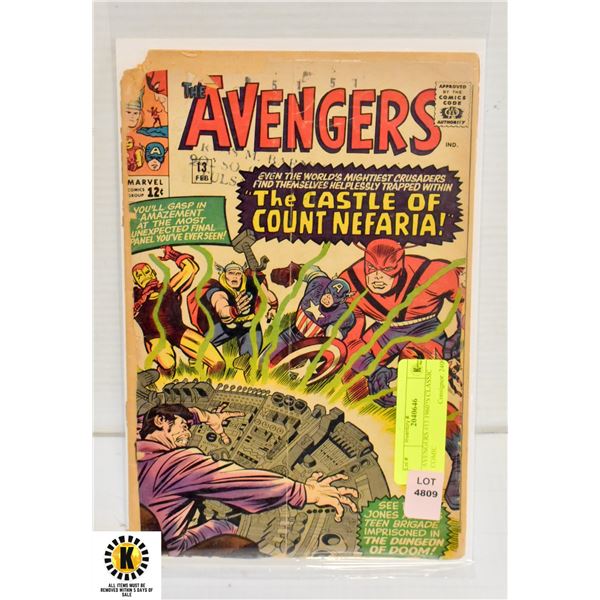 AVENGERS #13 1960?S CLASSIC COMIC