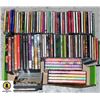 Image 1 : LOT OF VARIOUS CDS AND DVDS, OVER 80 ITEMS