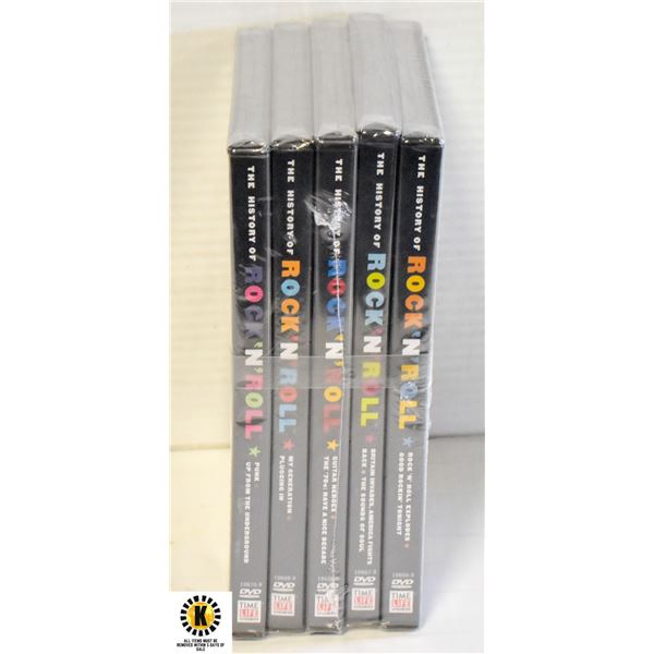 HISTORY OF ROCK & ROLL 5 DISC COLLECTION BRAND