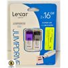 Image 1 : LEXAR JUMP DRIVE S 50 2X16 GIGS.  NEW IN PACK