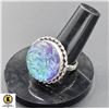 Image 1 : #129-AUSTRALIAN TRIPLE OPAL RING /SIZE 8.75