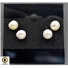 Image 1 : #111-NATURAL FRESH WATER PEARL 7-7.5 MM  EARRING